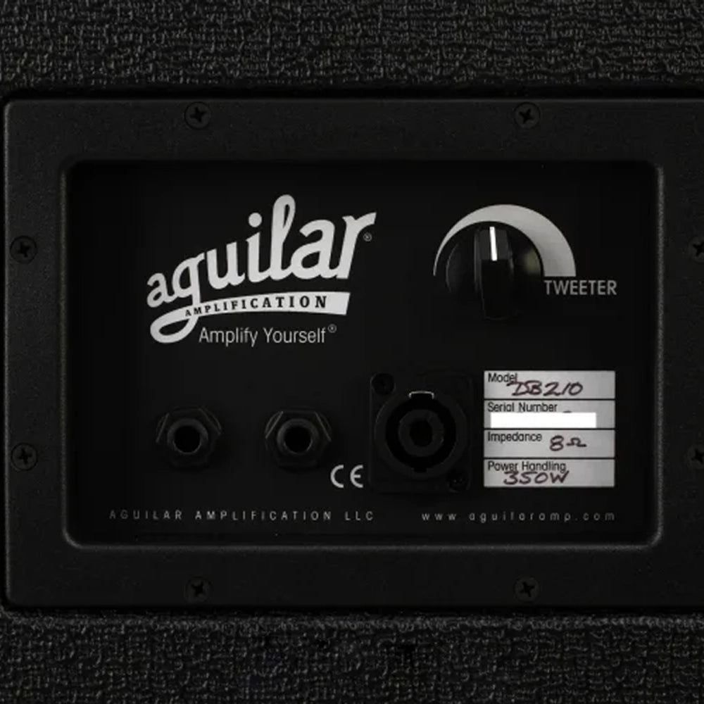 Aguilar DB 210 350 Watt 2X10" Bass Cabinet - Classic Black 8 Ohm