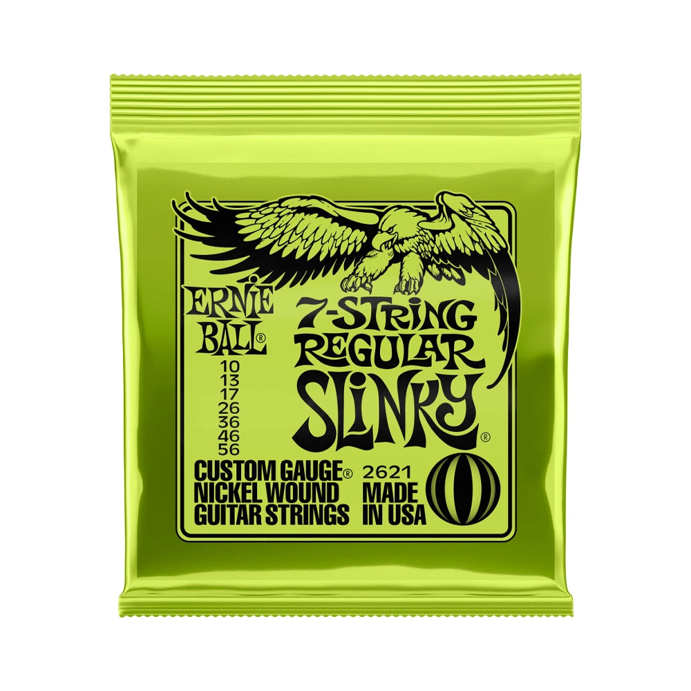 Cuerdas de guitarra eléctrica Ernie Ball 2621 Nickel 7-String Slinky