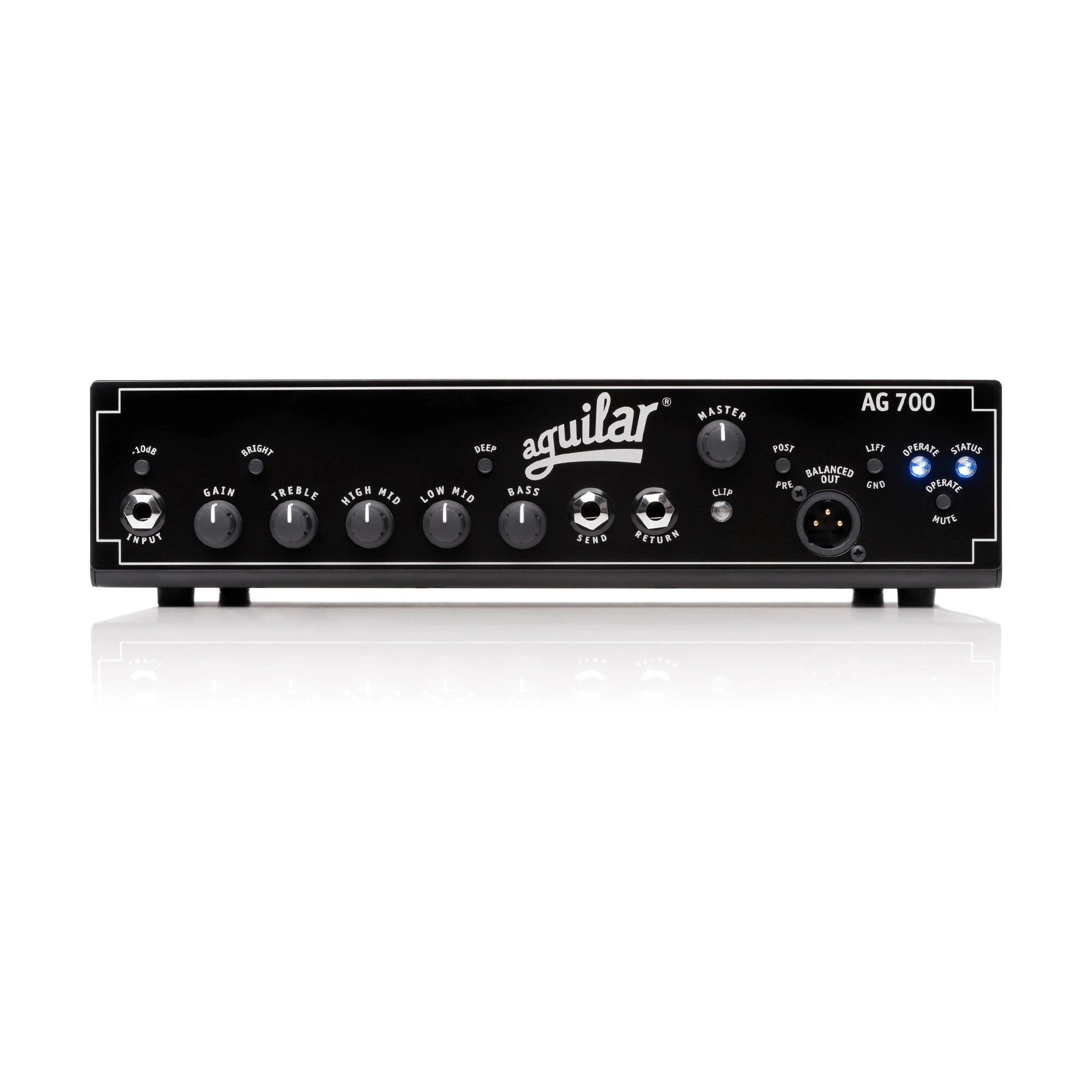 Aguilar AG700 Cabezal de Amplificador de Bajo Super Ligero de 700 Vatios