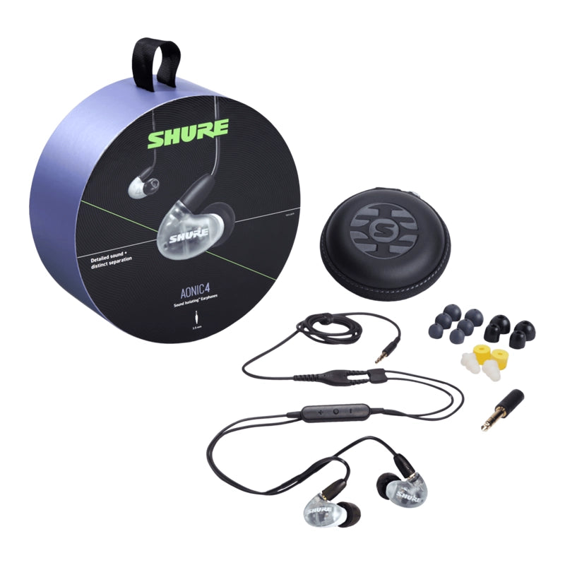Shure Dual Driver Hybrid AONIC 4 Sound Isolating™ Earphones - White