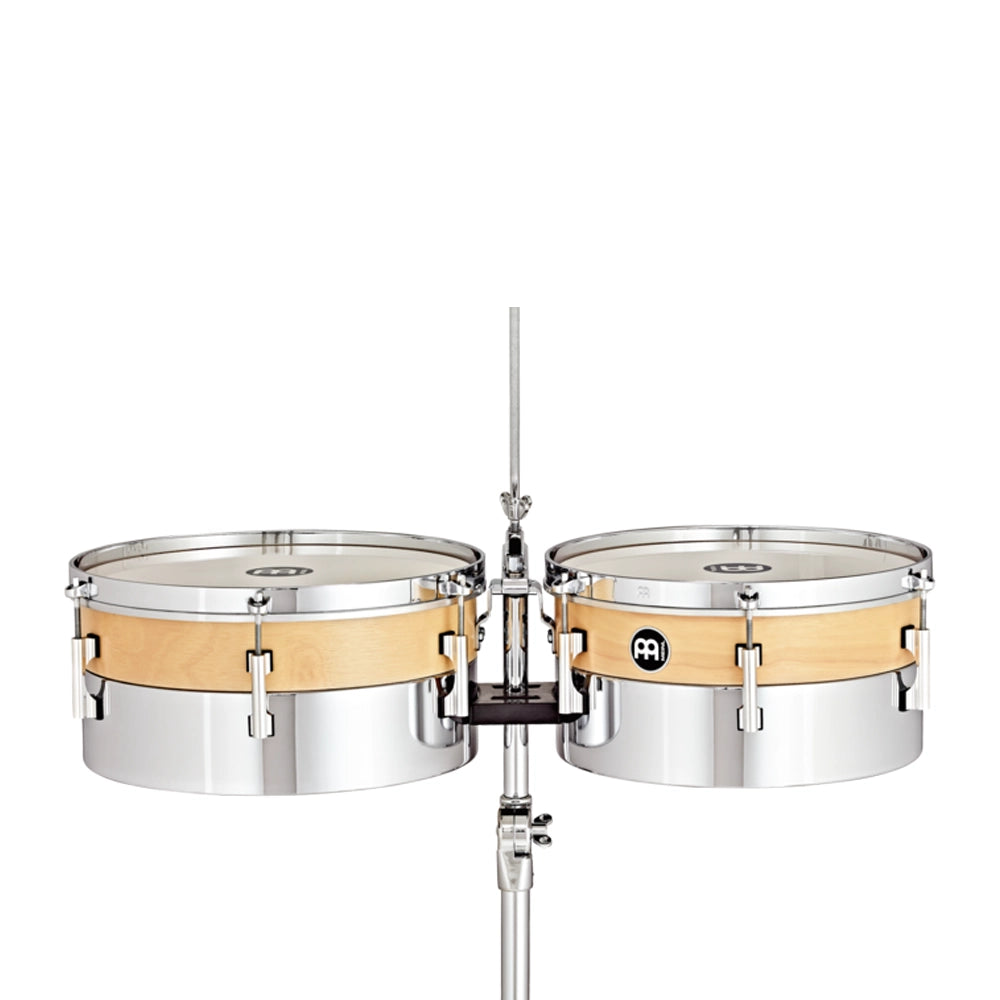 Siam Oak & Steel Hybrid 13" & 14" Timbales