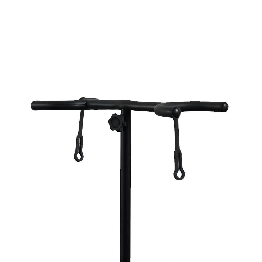 Close-up view of the top of Stronghold 3402 Double Guitar Stand