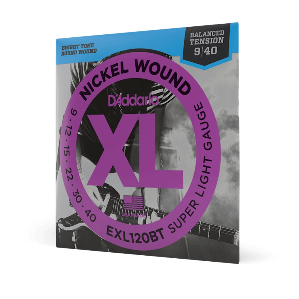Cuerdas de guitarra eléctrica D'Addario EXL120BT de tensión equilibrada X-Lite, paquete individual