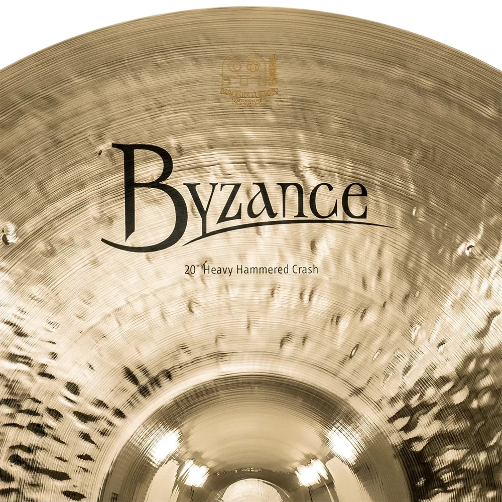 Meinl Byzance Brilliant Heavy Hammered 20" Crash Cymbals