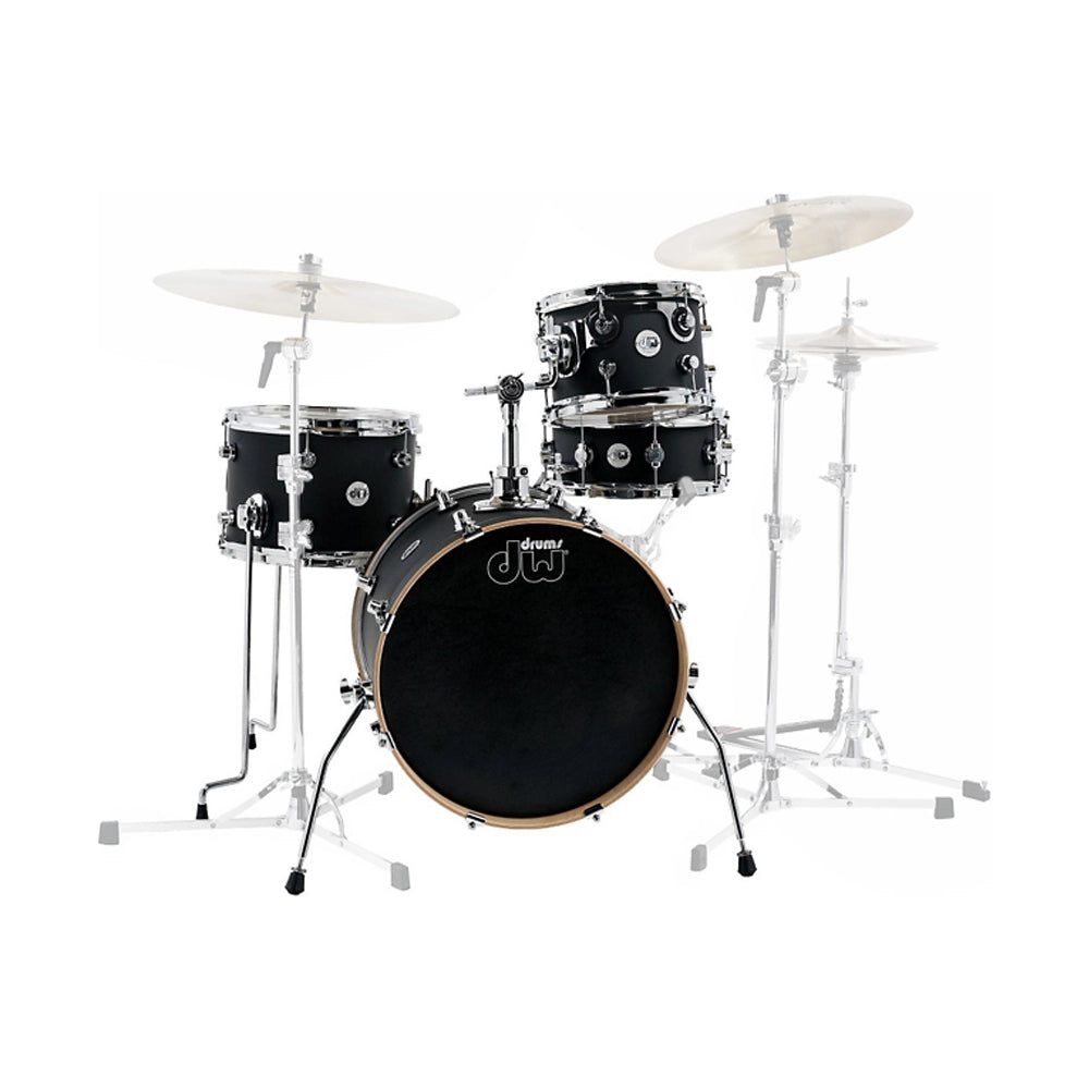 DW Design Series Mini-Pro Paquete de Conchas de 4 Piezas - Negro Satinado