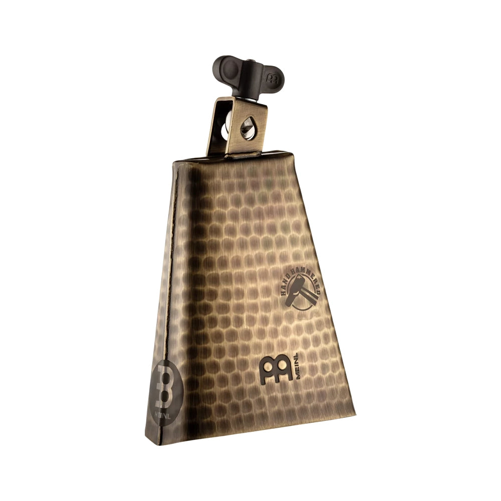 Meinl 6 1/4" Hand Hammered Steel Cowbell - Color Gold Brass Finish