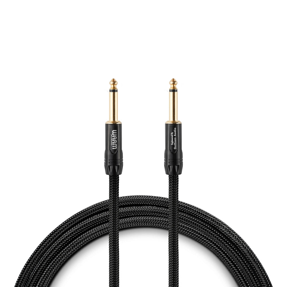 Warm Audio Prem-TS-10' Premier Gold Straight to Straight Instrument Cable - 10-foot