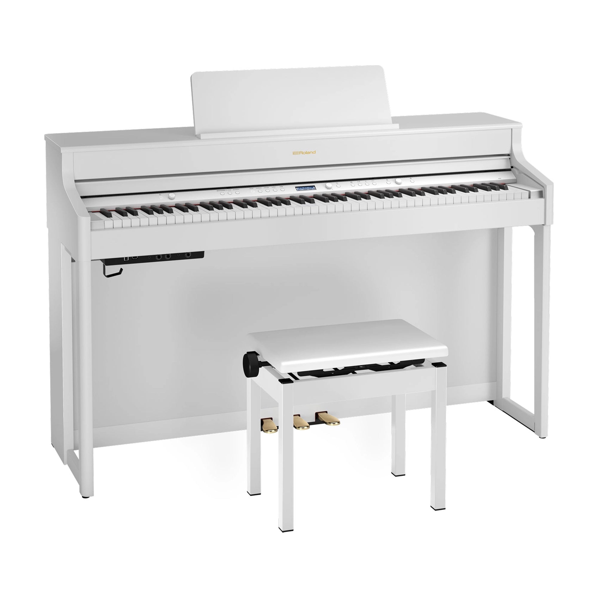 Roland Hp-702 88-Key Digital Piano W/Bench - White