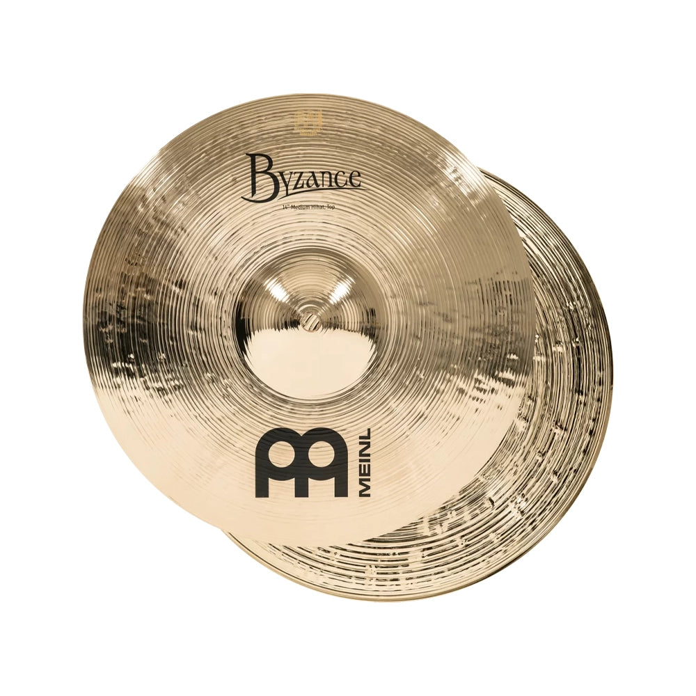 Meinl Byzance Brilliant 14" Medium Hi Hat Cymbals