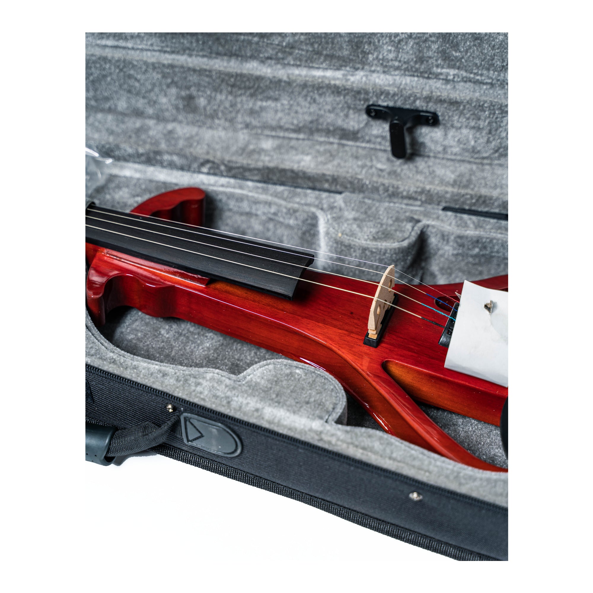 Prelude Duet Electric Violin With Case & Accessories - Red