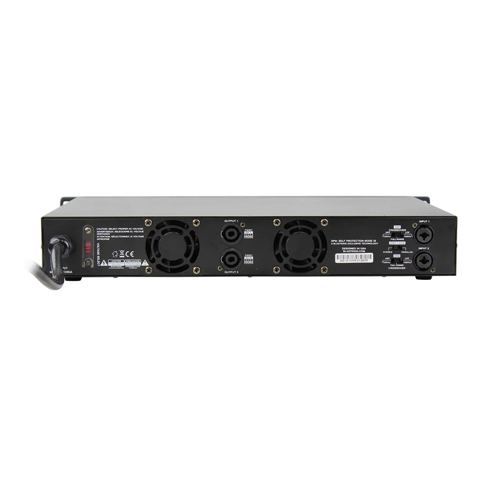 Amplificador Clase D de 2 Canales Blastking D1600.2 de 3200 Vatios