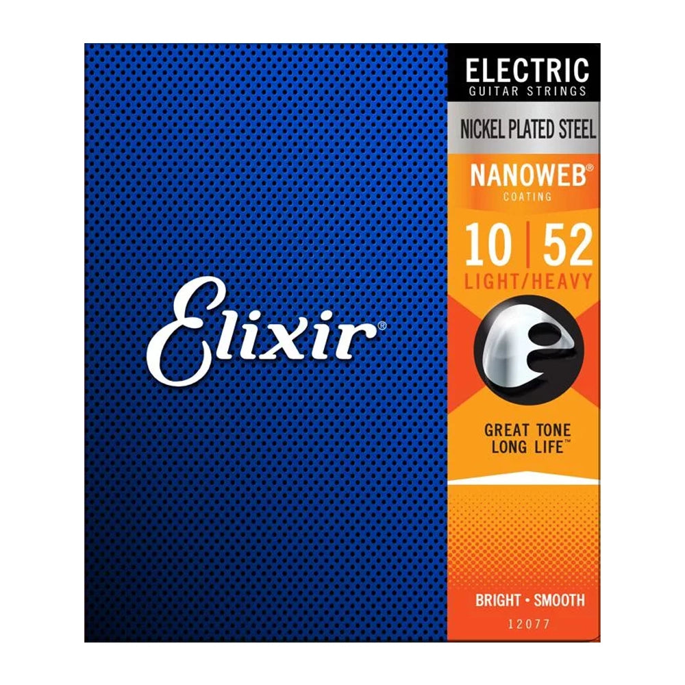 Cuerdas para guitarra eléctrica Elixir Strings 12077 Nanoweb - .010-.052