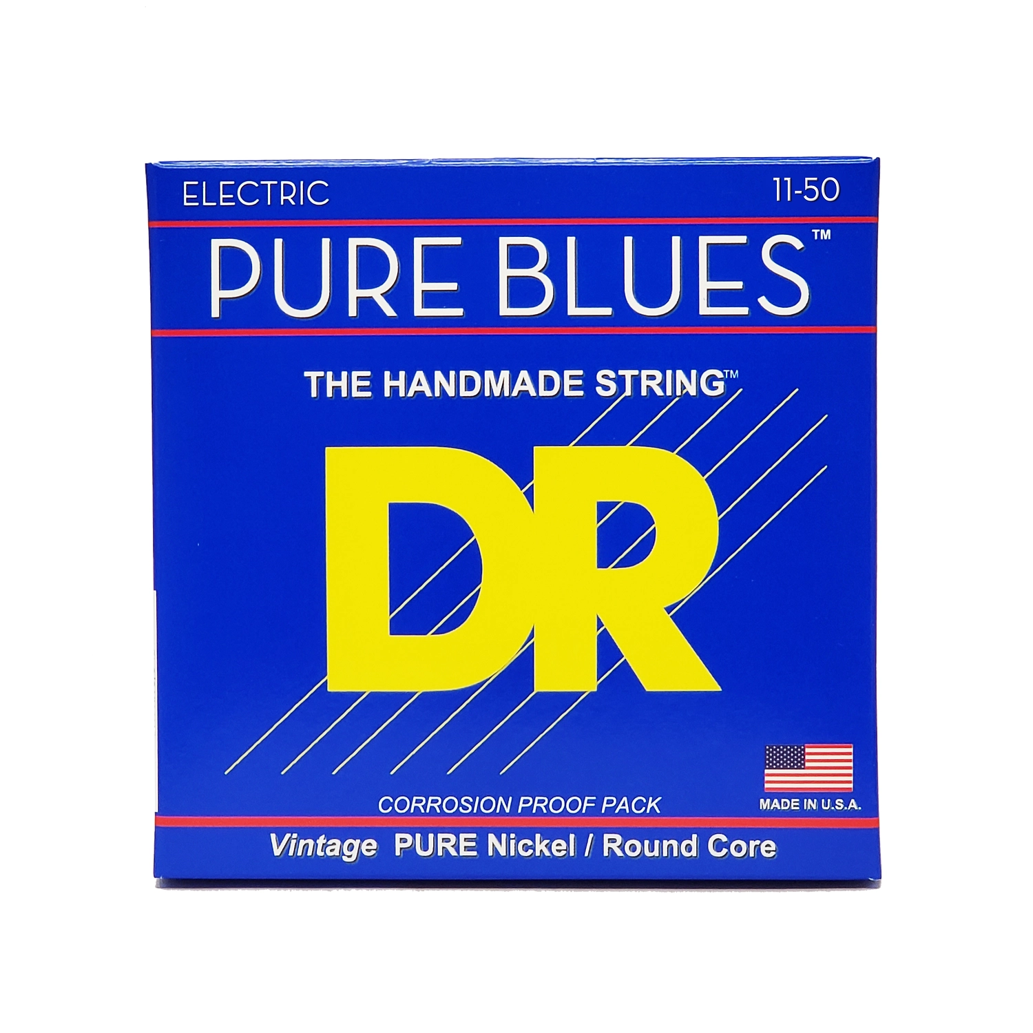 DR Pure Blues™ - Pure Nickel Electric Guitar Strings: Heavy (11-50)