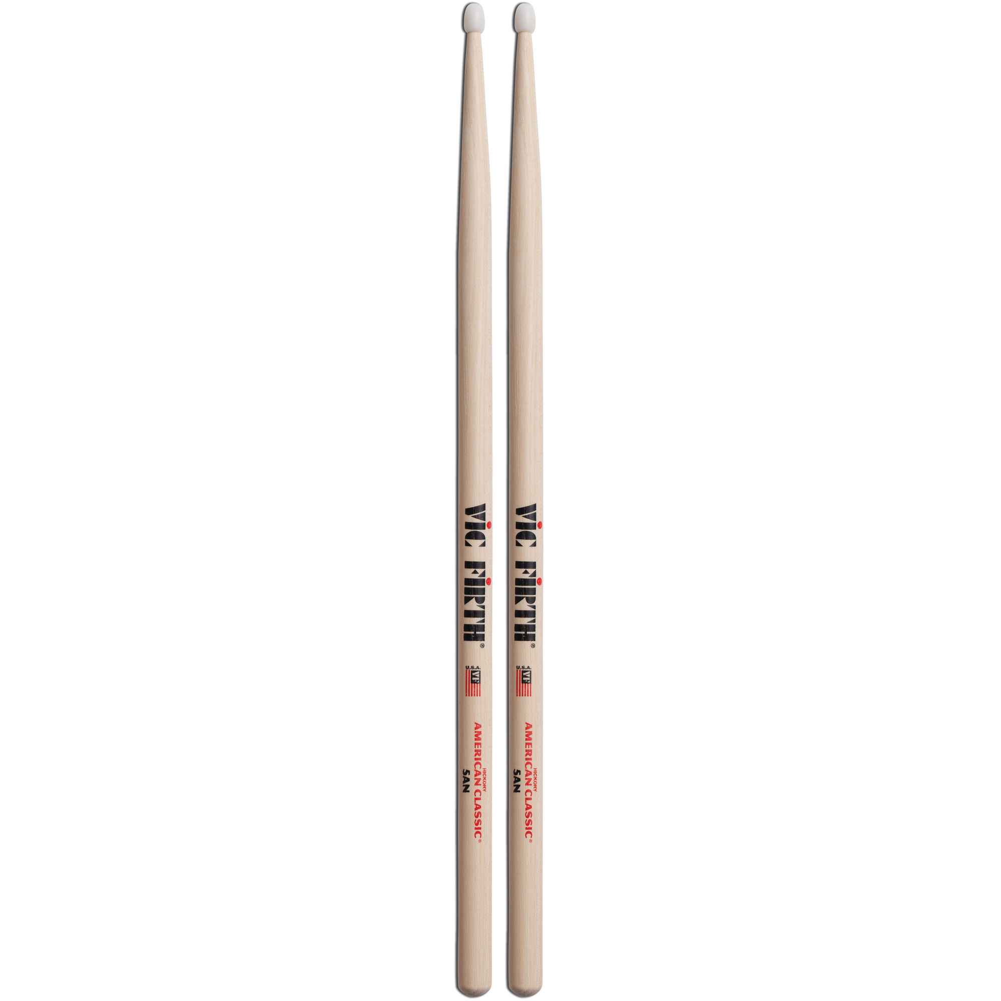 Vic Firth American Classic 5A Hickory Drumsticks - Nylon Tip