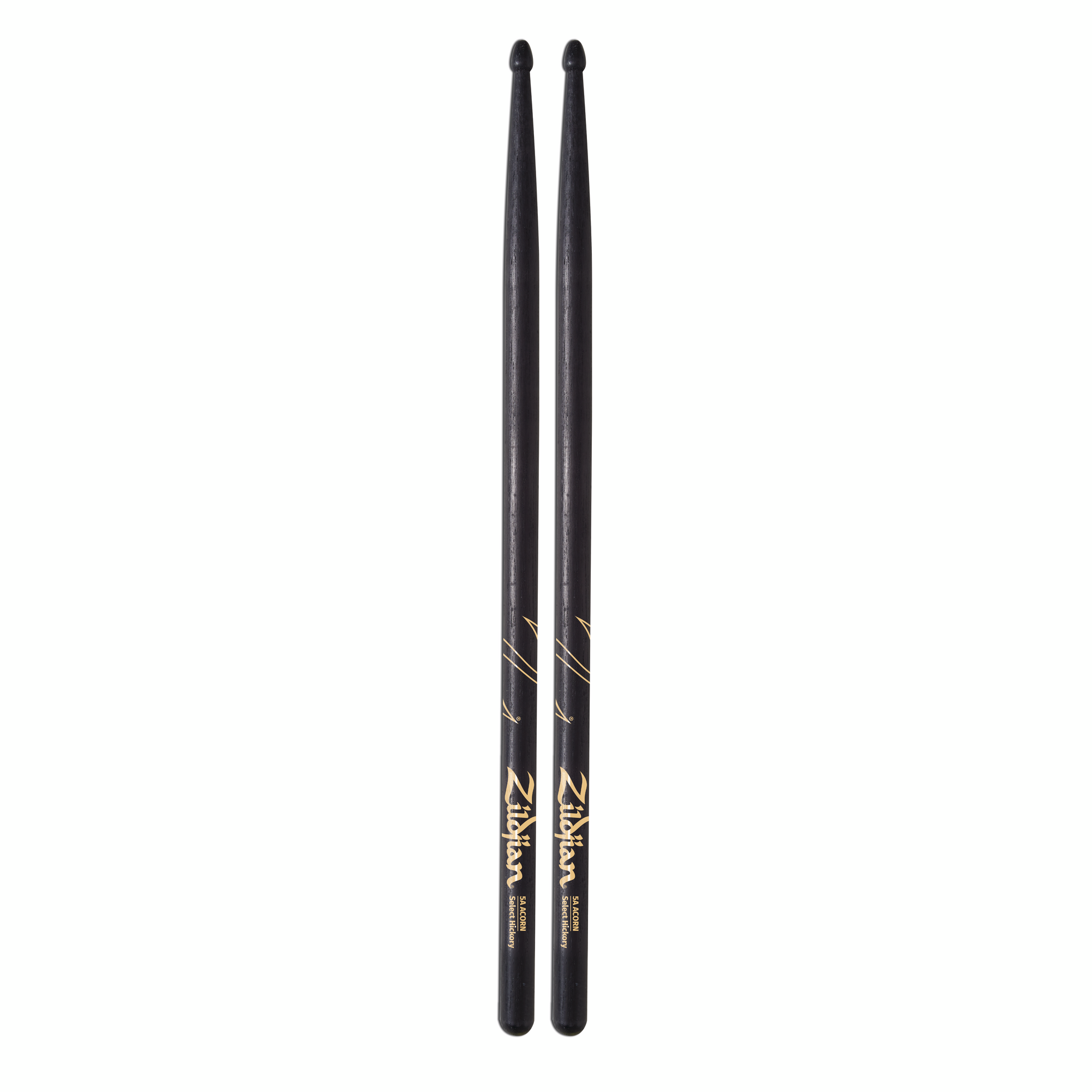 Zildjian 5A Acorn Tip Black Drumsticks