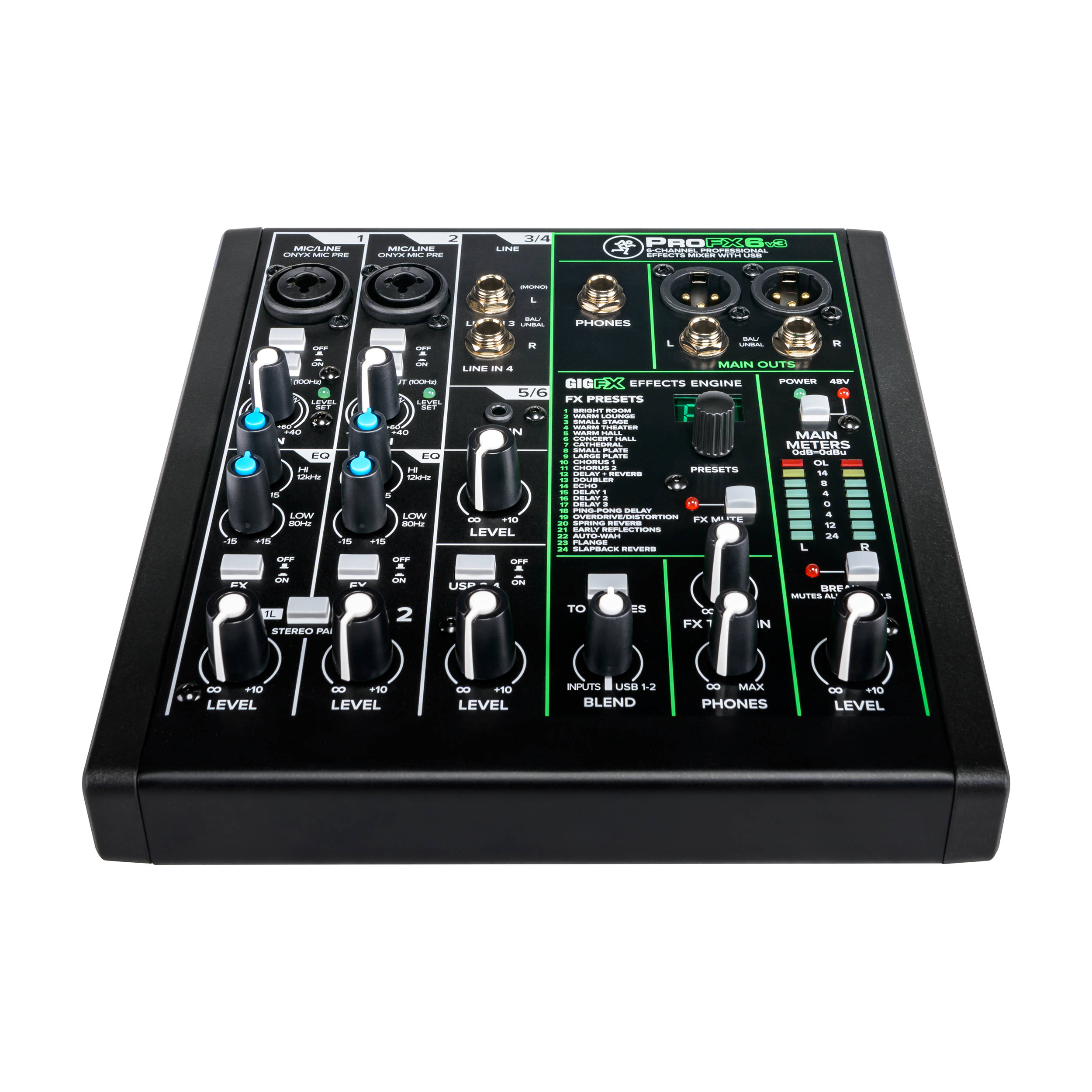 Mackie ProFX6v3 6-Channel Professional Effects Mixer with USB