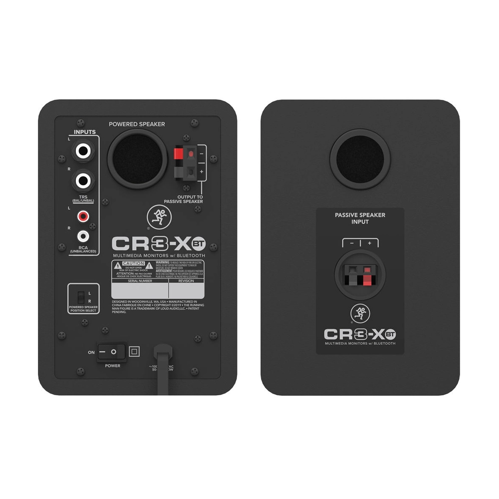 Mackie CR3-XBT Creative Reference Series 3" Multimedia Monitors with Bluetooth (Pair)