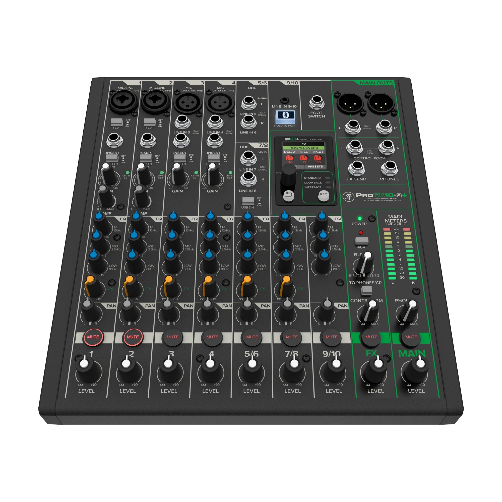 Mackie Profx10v3+ 10-Channel Mixer and USB-C Audio Interface