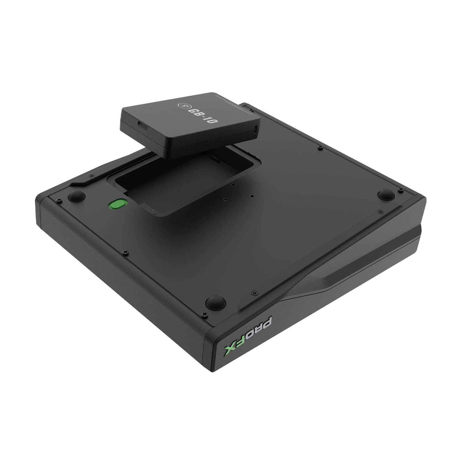 Mackie ProFX10 Go Battery-powered 10-channel Mixer with USB underneath view, Battery area