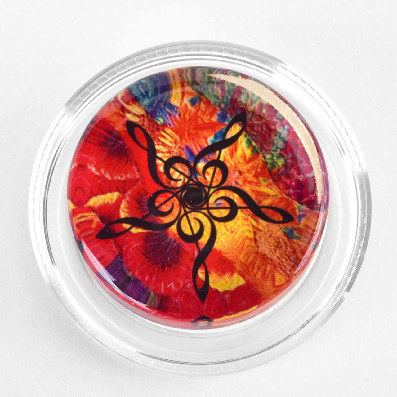 Magic Rosin GKT-3GM Groovy Kaleidoscope Treble Clef Design Rosin