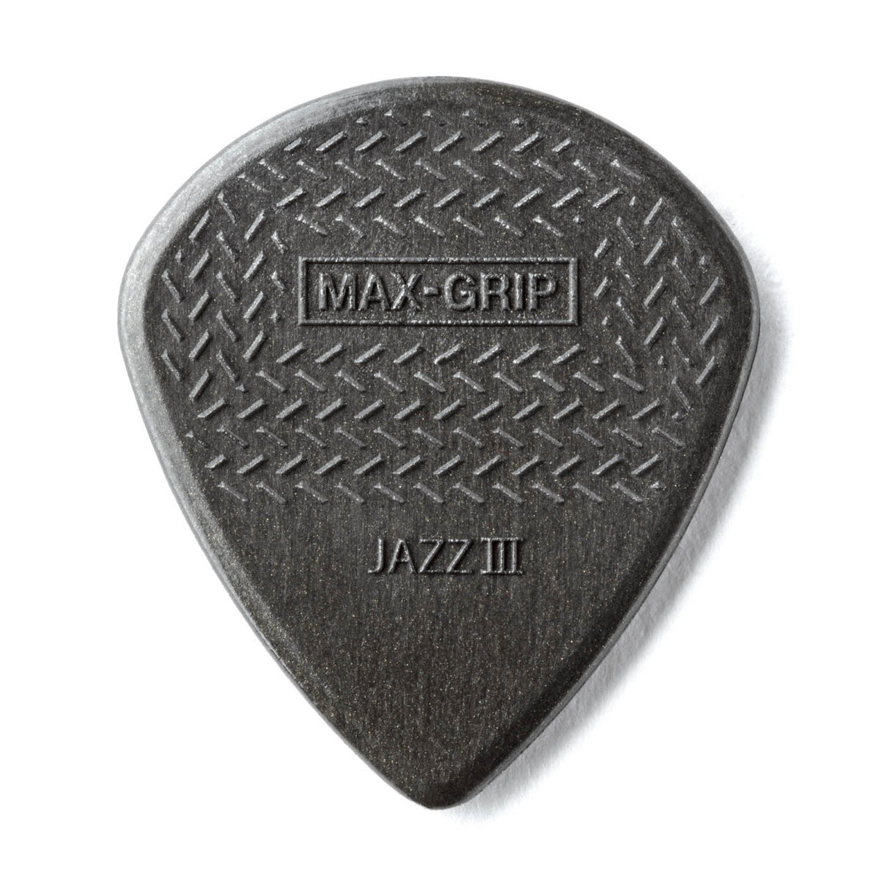 Dunlop 471P3C Max-Grip Jazz III Guitar Picks - Carbon Fiber Black (6-Pk)