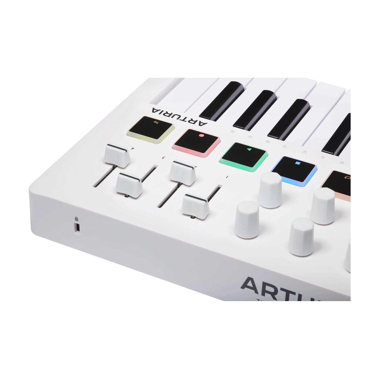 Arturia MiniLab 3 Teclado MIDI Compacto y Controlador de Pads (Blanco)