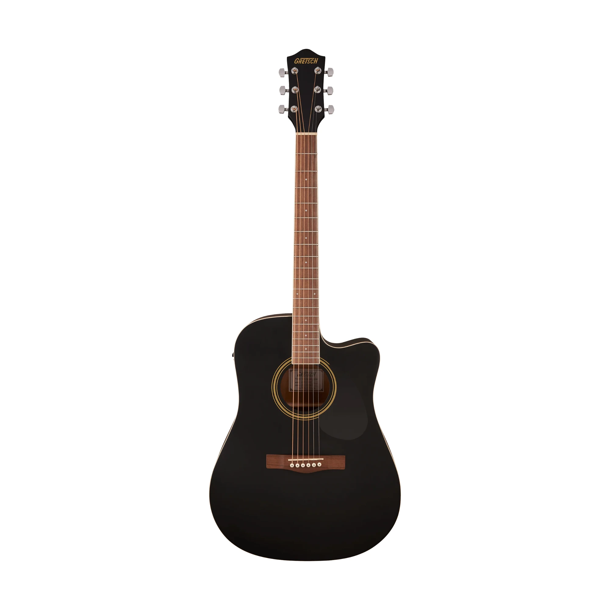 Gretsch Prelude D100CE Dreadnought Cutaway Acoustic-Electric Guitar - Bundle Black