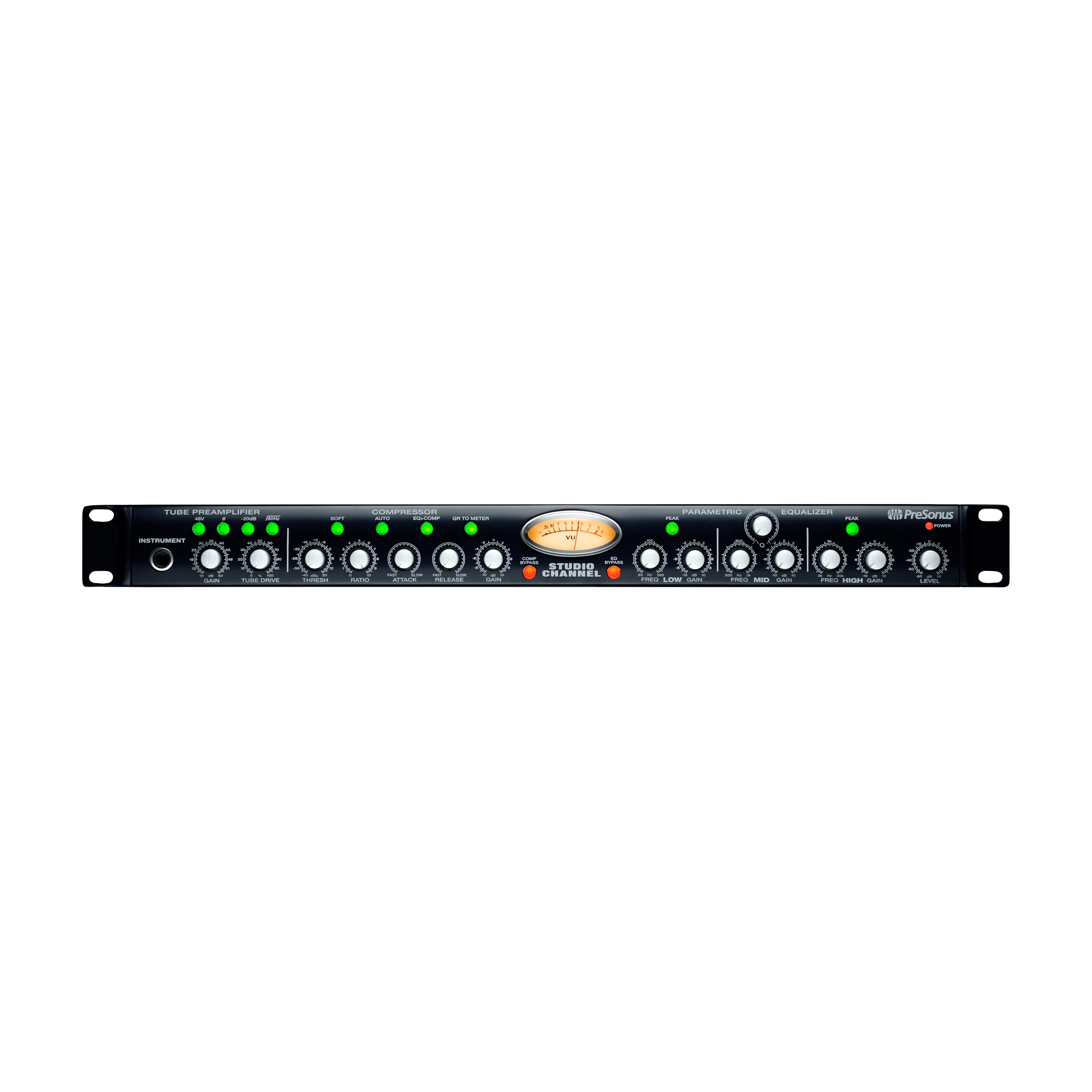 Front view of PreSonus Studio Channel on white background.