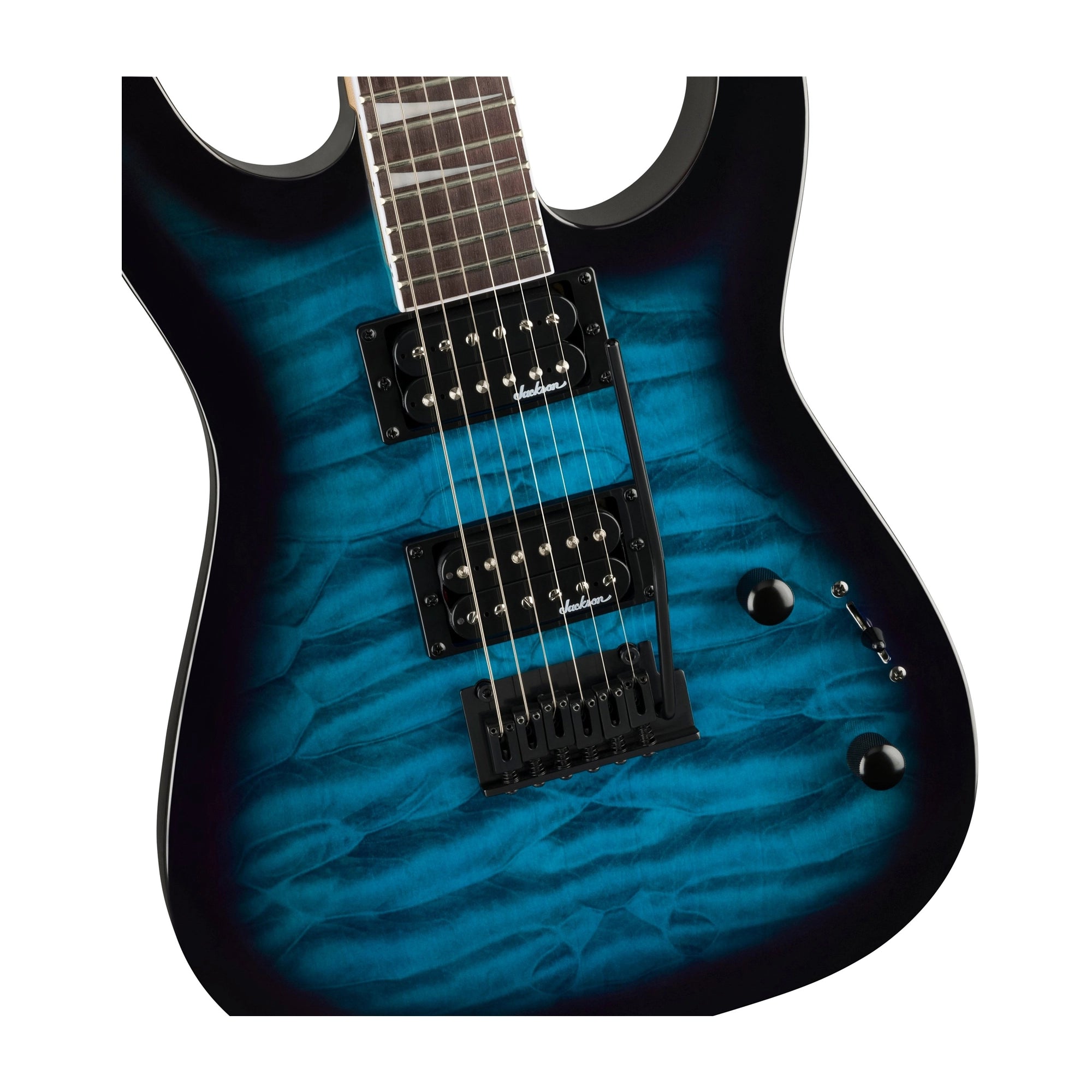 Jackson Dinky JS20 DKQ Electric Guitar - Transparent Blue
