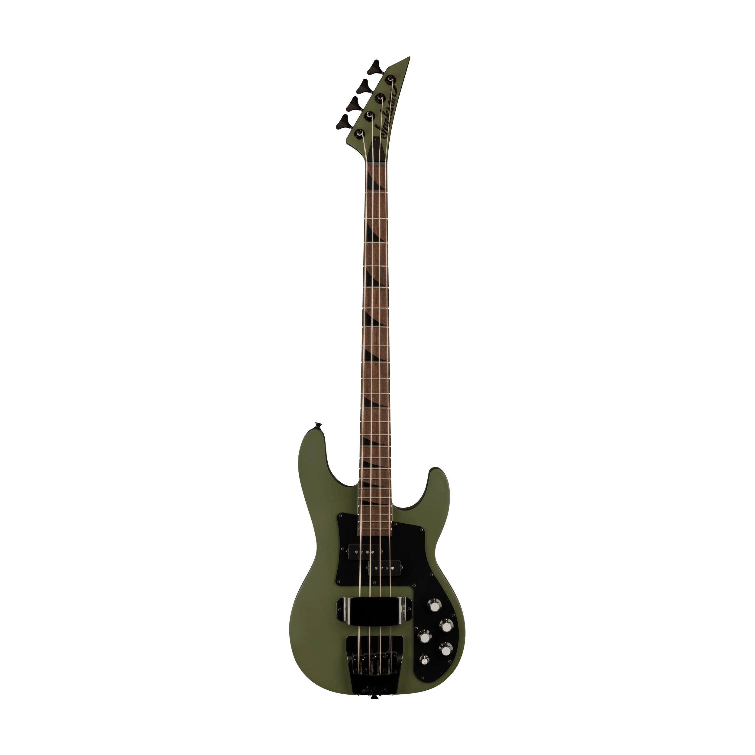 Front view of Jackson X Series Concert Electric Bass CBXNT DX IV - Matte Army Drab