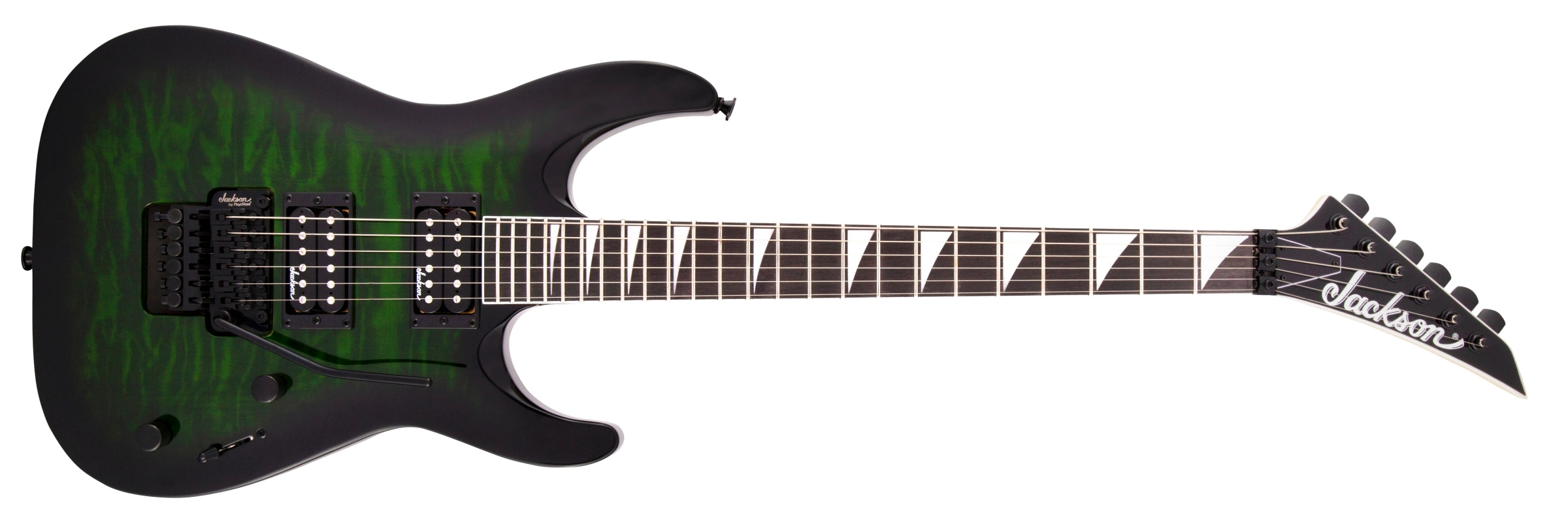 Jackson JS32Q DKA Js Series Dinky  Electric Guitar  - Transparent Green Burst