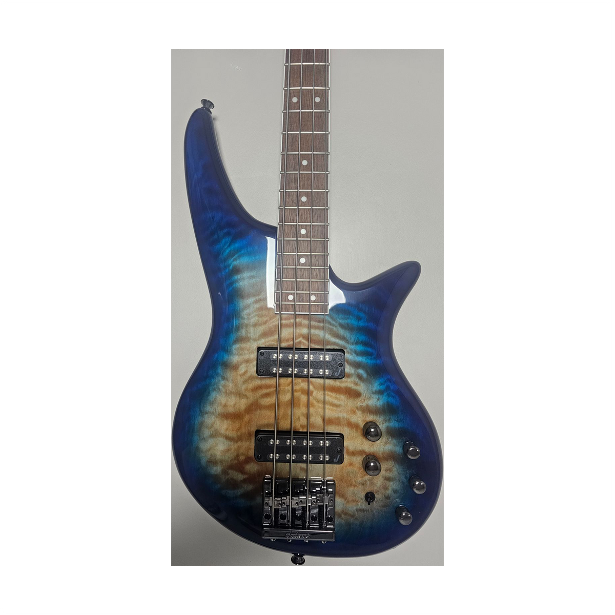 Jackson Spectra JS3Q Bass Guitar - Amber Blue Burst (B-STOCK)