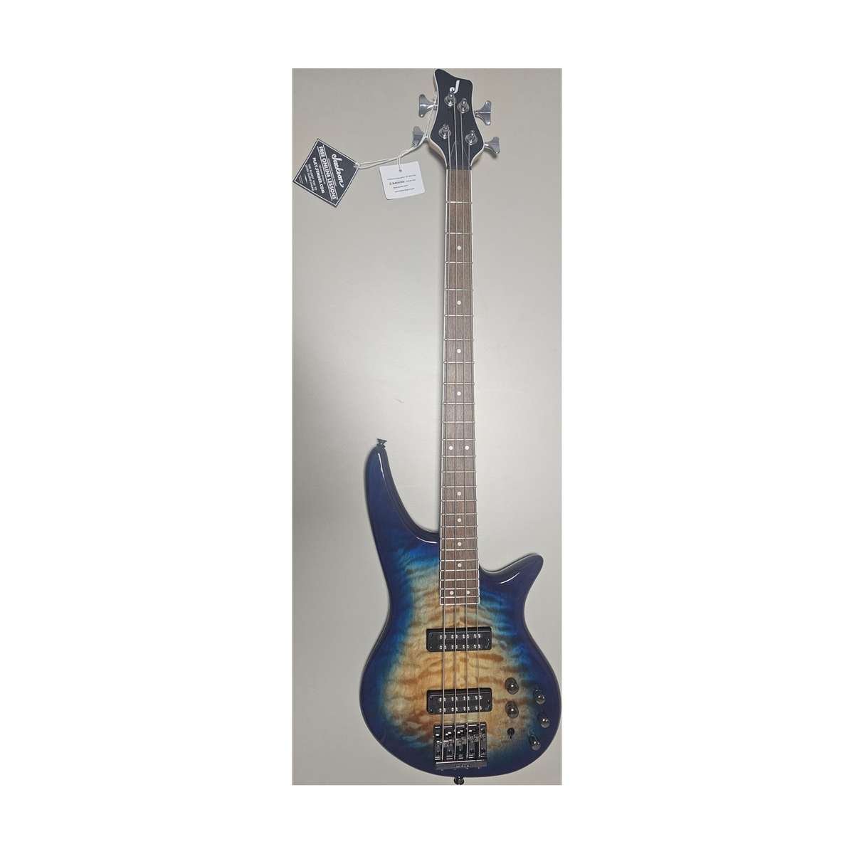 Jackson Spectra JS3Q Bass Guitar - Amber Blue Burst (B-STOCK)