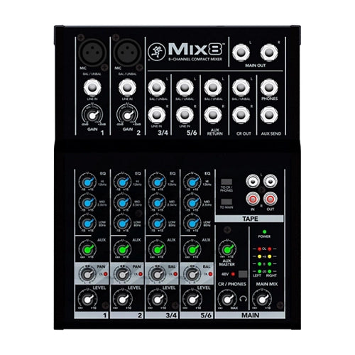 Mackie Mix8 8-Channel Compact Mixer