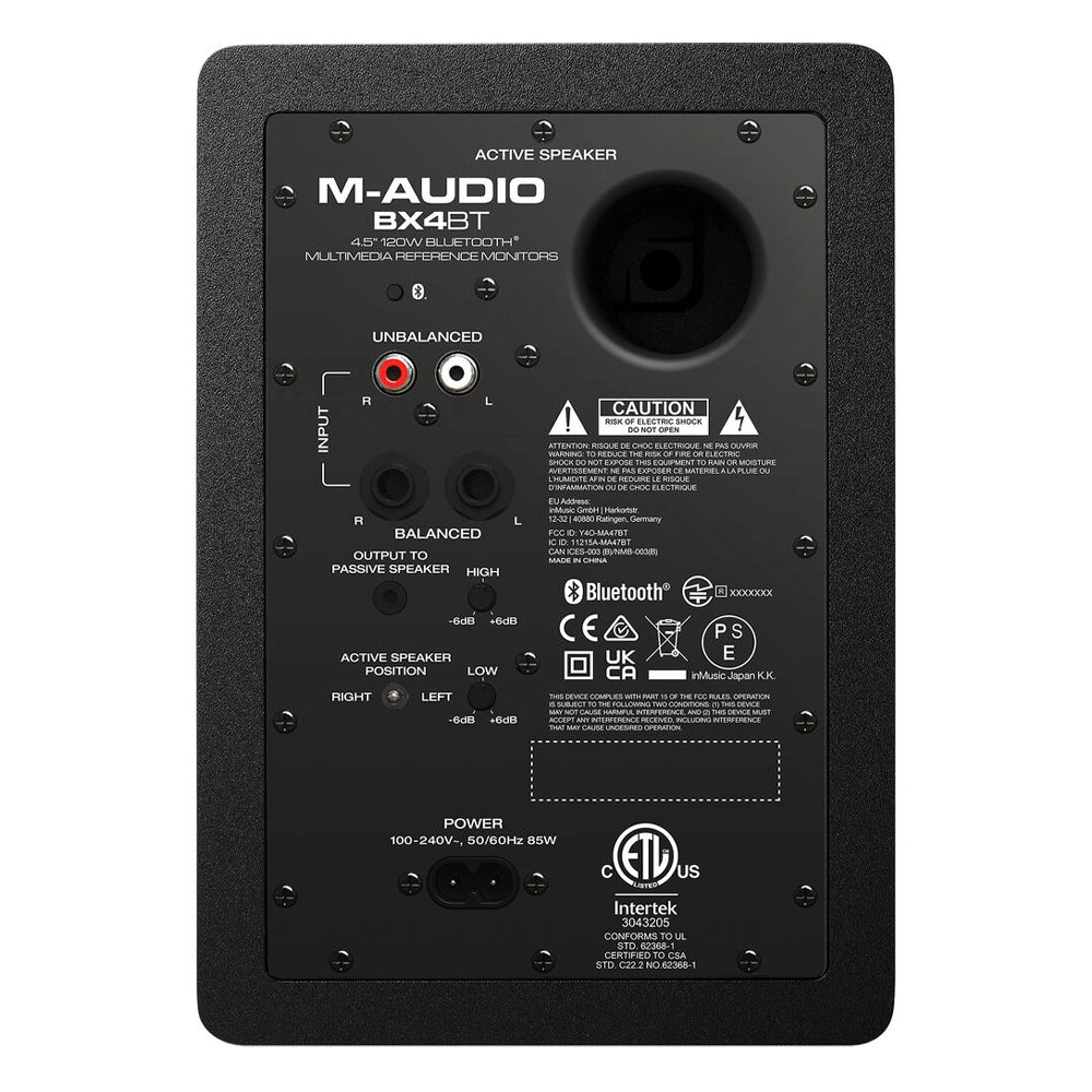 M-Audio BX4BT 4.5" 120W Studio Monitors (Pair)