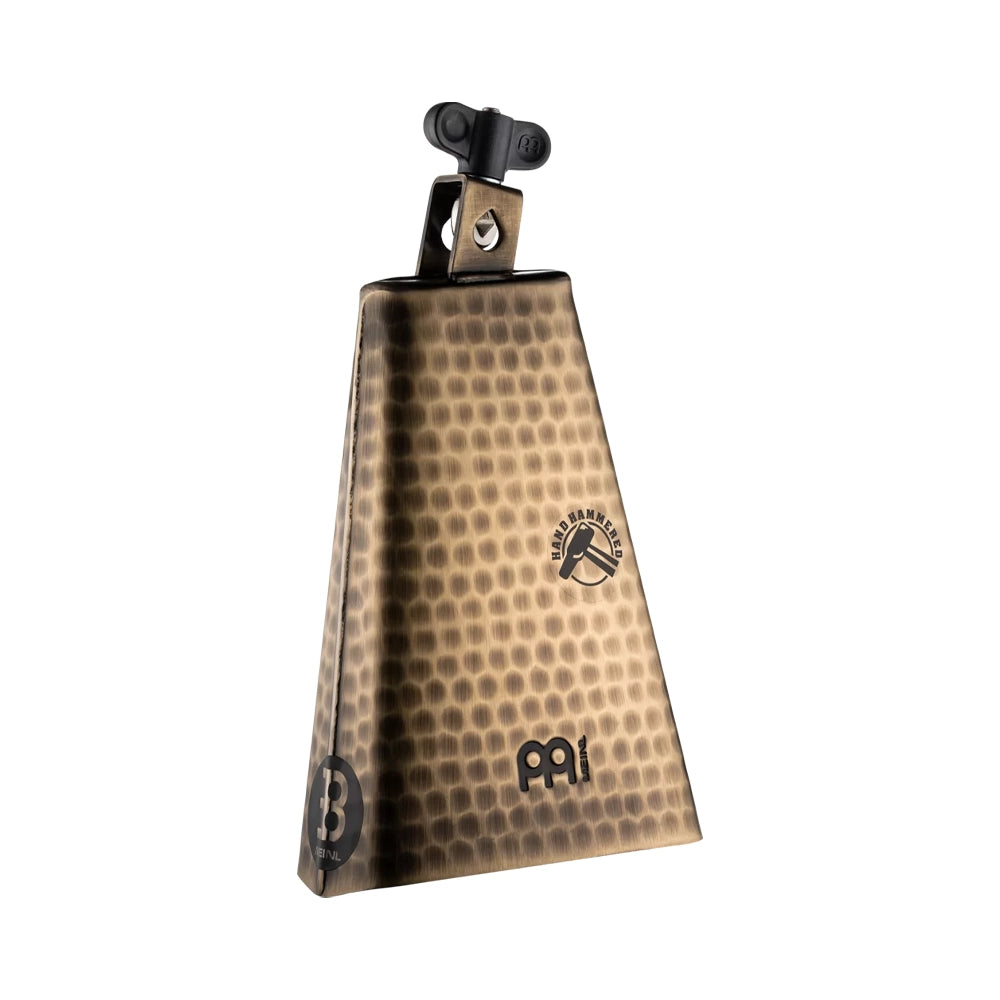 Meinl 8" Big Mouth Hand Hammered Steel Cowbell- Gold Color Brass Finish