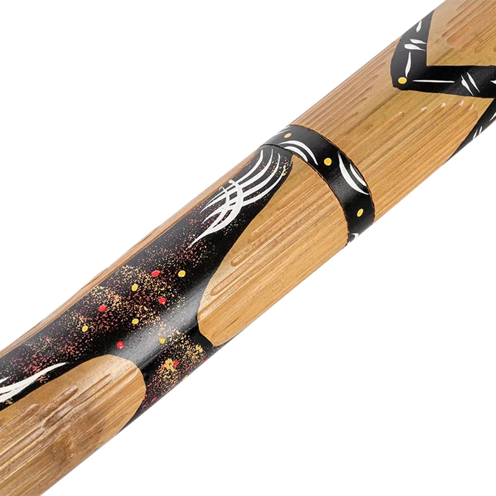 Meinl Bamboo Didgeridoo, Brown Carved/ Painted