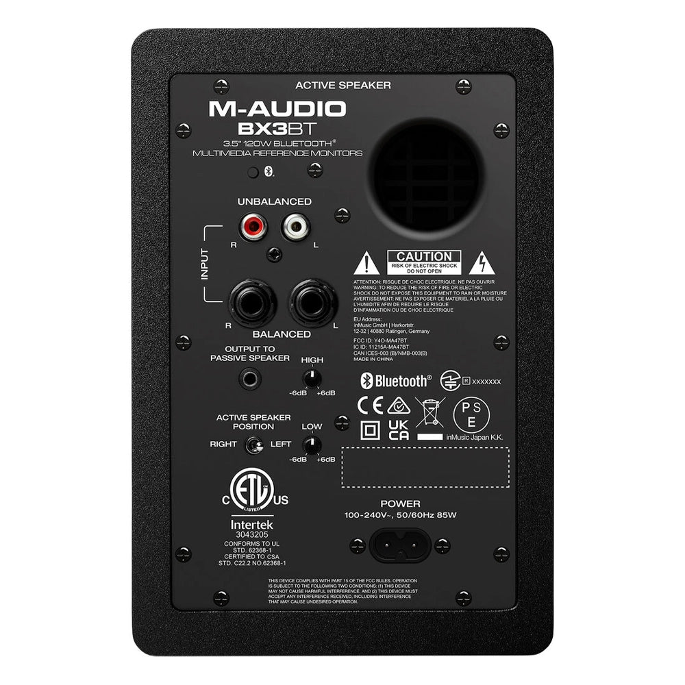 M-Audio BX3BT 3.5" 120W Studio Monitors (Pair)