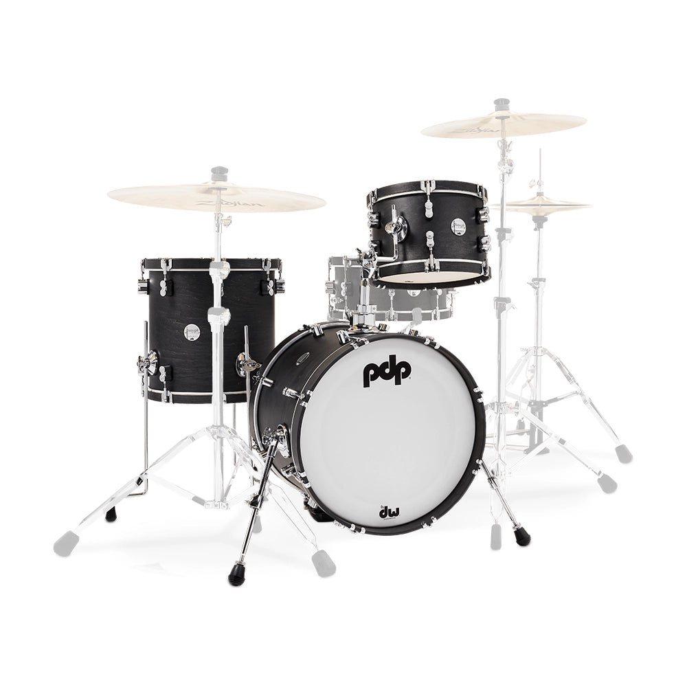 PDP Concept Maple Classic Bop 3-Piece Shell Pack - Ebony