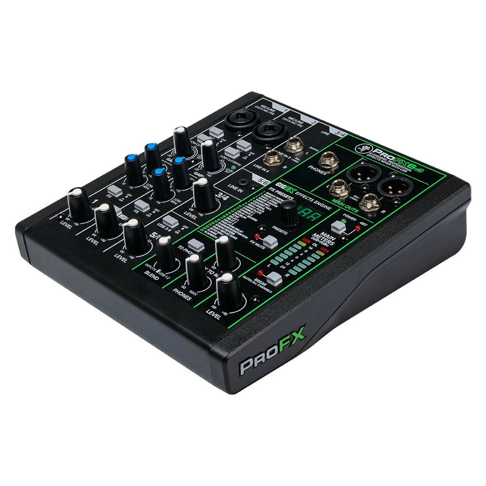 Mackie ProFX6v3 6-Channel Professional Effects Mixer with USB