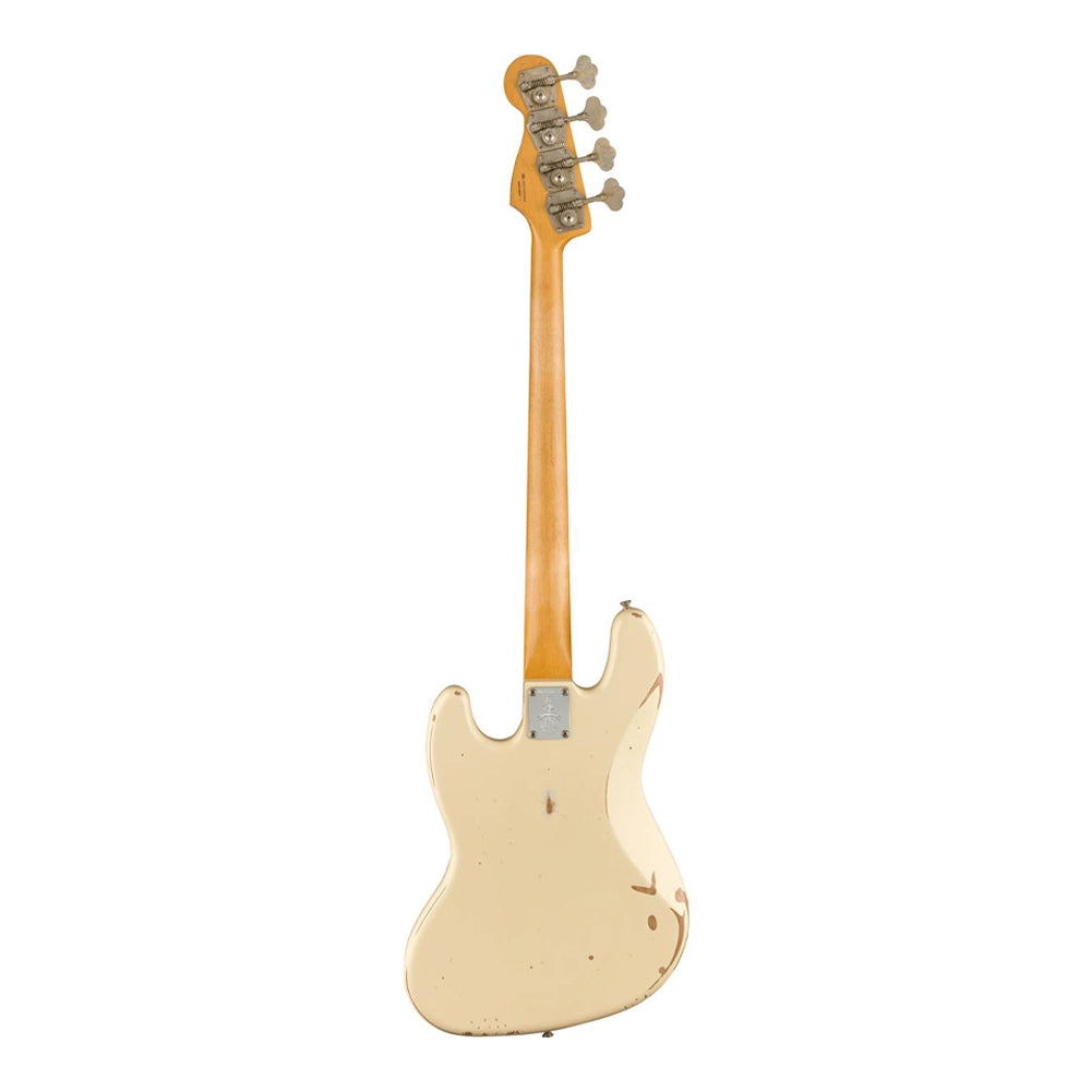 Fender 60th Anniversary Road Worn Electric Jazz Bass Guitar- Olympic White