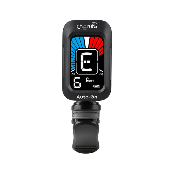 Cherub Wst-645 Auto-On Rechargeable Clip Tuner - Black