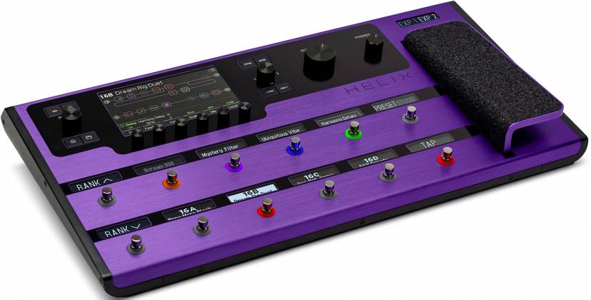 Line 6 Helix Guitar Multi-Effects Floor Processor Pedal - Limited Edition Purple