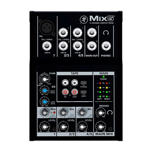 Mackie Mix5 5-Channel Compact Mixer