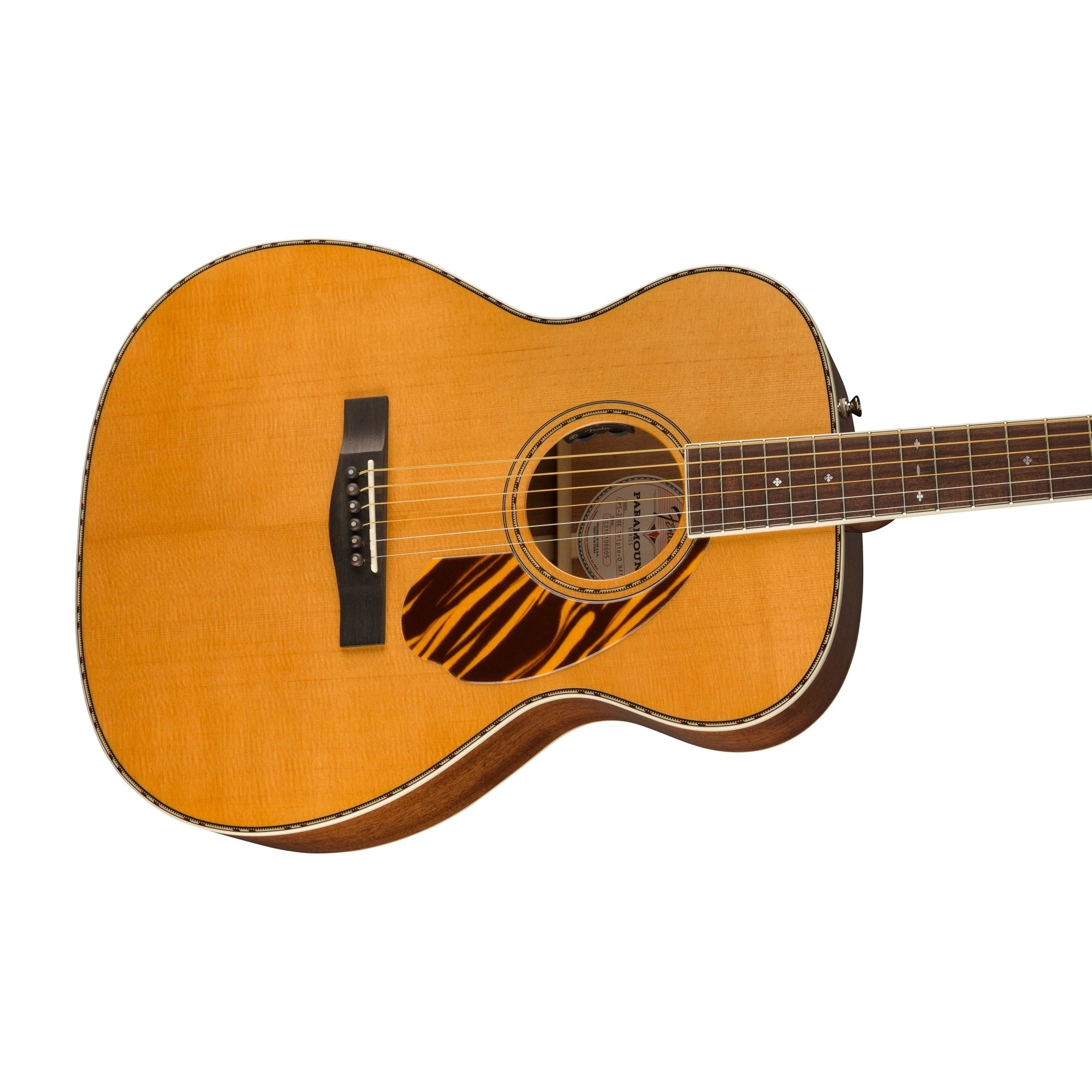 Fender Paramount PO-220E Orchestra Acoustic-Electric Guitar - Natural