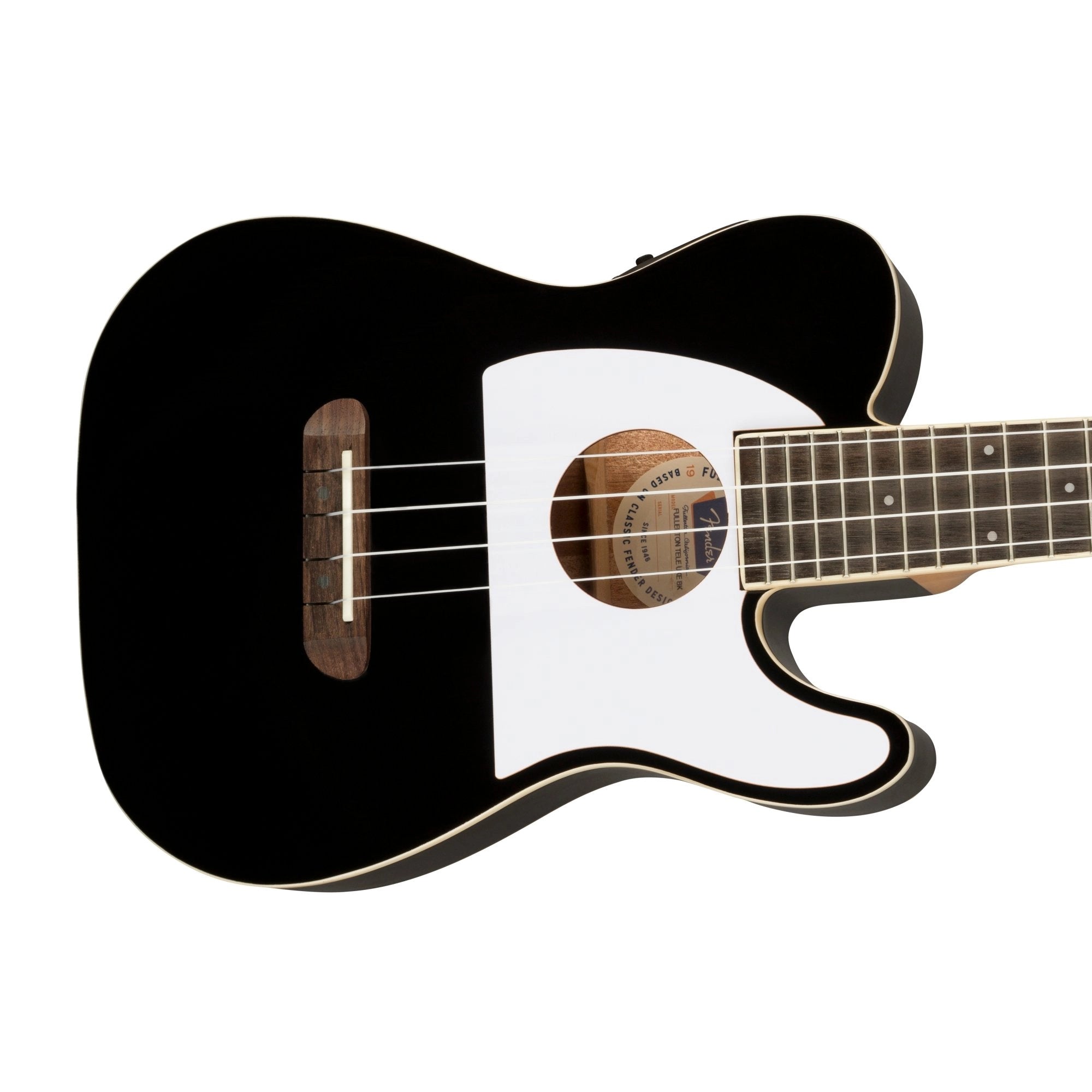 Fender Fullerton Tele Ukelele Concert With Telecaster Body - Black