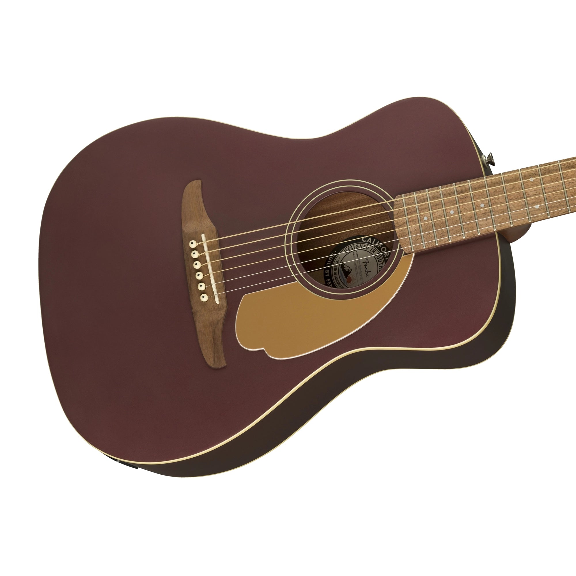 Fender Malibu Player Acoustic-Electric Guitar - Burgandy Satin