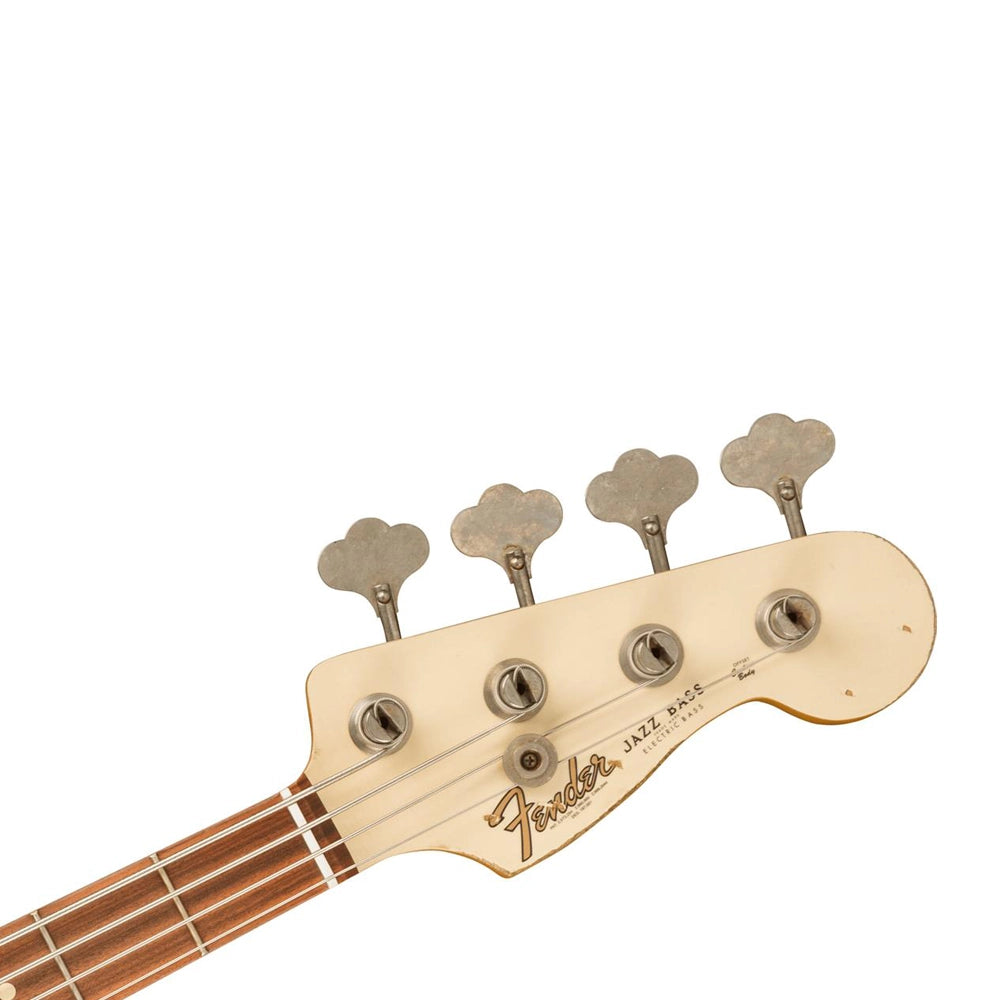 Fender 60th Anniversary Road Worn Electric Jazz Bass Guitar- Olympic White