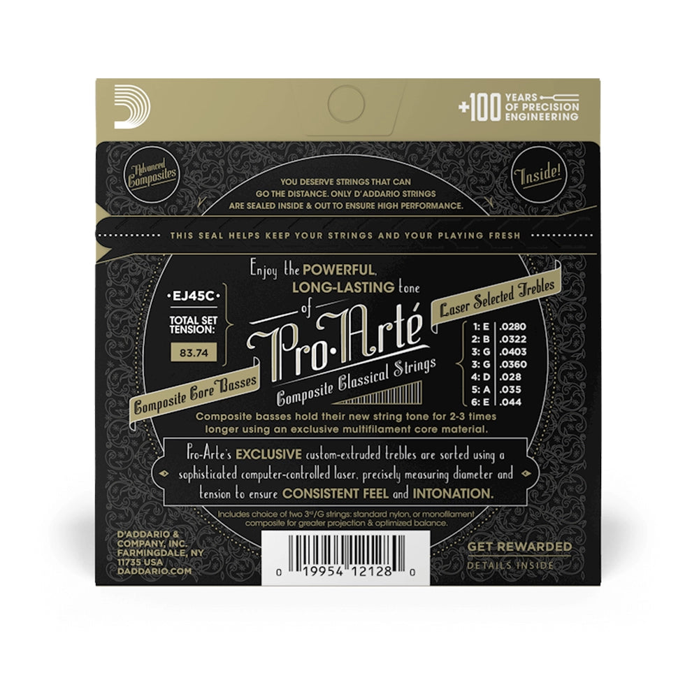 D'Addario EJ45C Pro-Arte Composites Normal Classical Guitar Strings