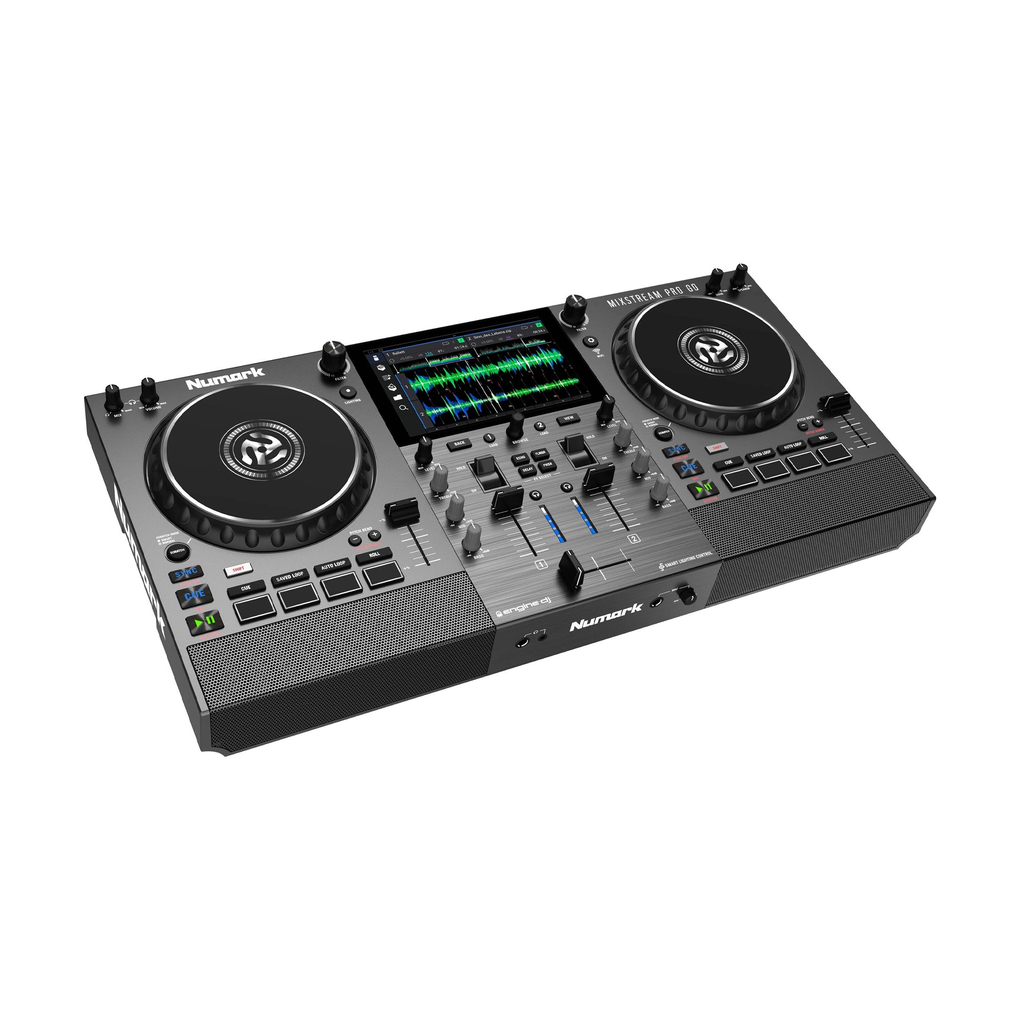 Numark Mixstream Pro Go Battery-Powered Standalone DJ Controller